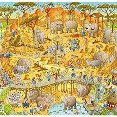 Heye Funky Zoo African Habitat, Degano Jigsaw Puzzle (1000 Pieces)