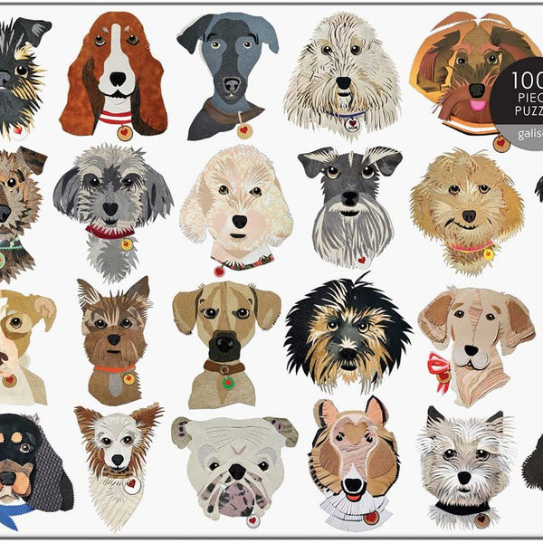 Galison Paper Dogs  Jigsaw Puzzle (1000 Pieces)