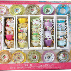 Eurographics Colourful Tea Cups Jigsaw Puzzle (1000 Pieces)