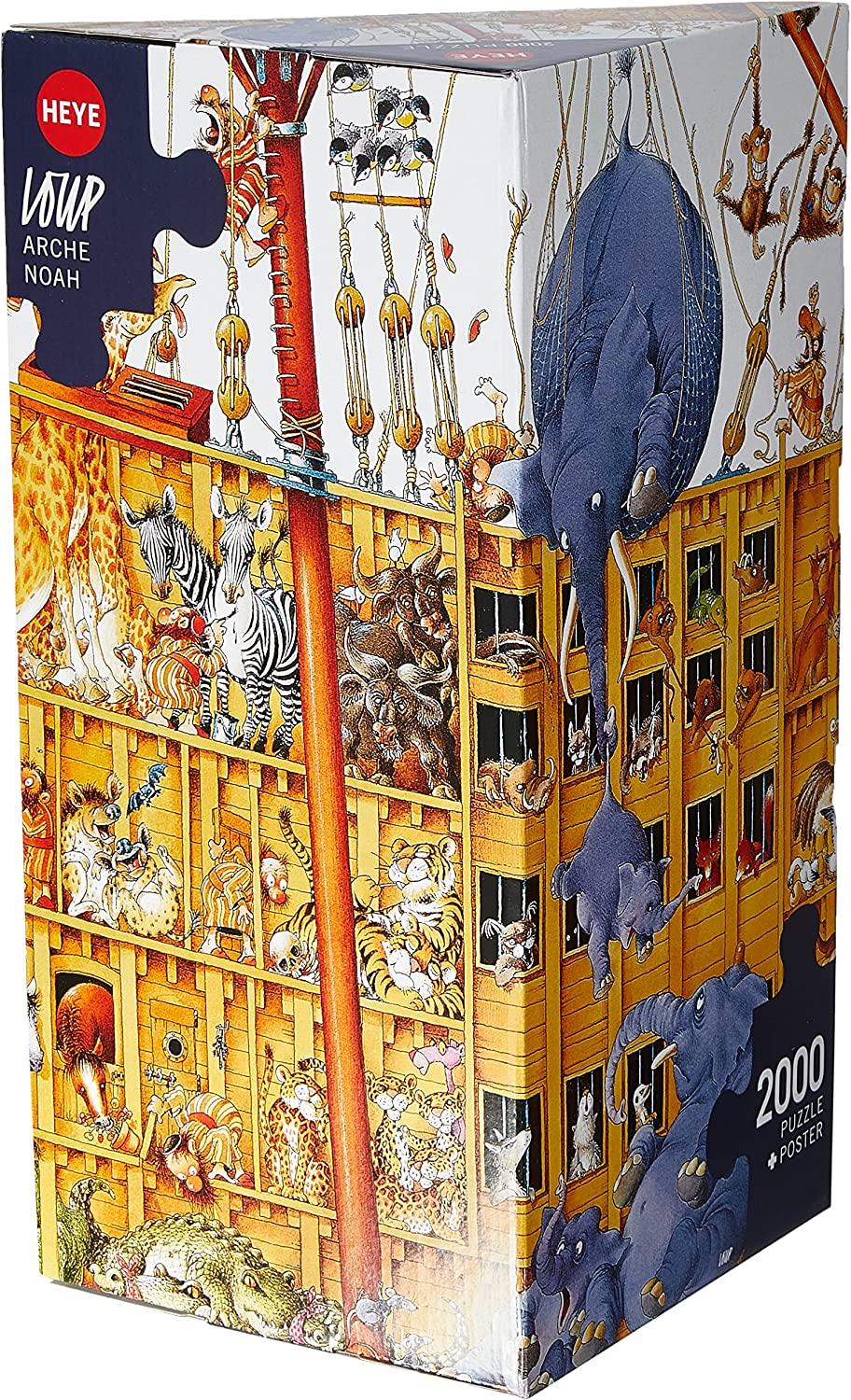 Heye Triangular Arche Noah, Loup Jigsaw Puzzle (2000 Pieces)