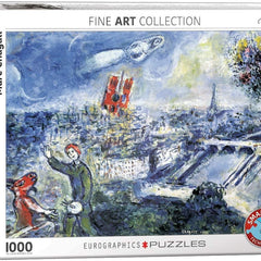 Eurographics View of Paris, Marc Chagall Jigsaw Puzzle (1000 Pieces)