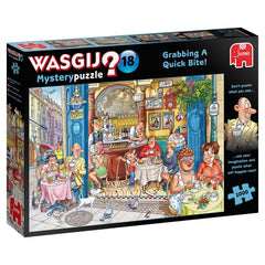 Wasgij Mystery 18 Grabbing a Quick Bite! Jigsaw Puzzle (1000 Pieces)