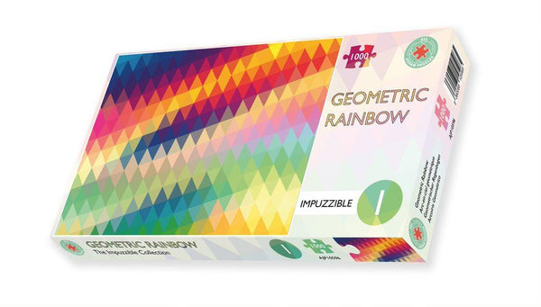 Geometric Rainbow - Impuzzible No.1 - Jigsaw Puzzle (1000 Pieces)