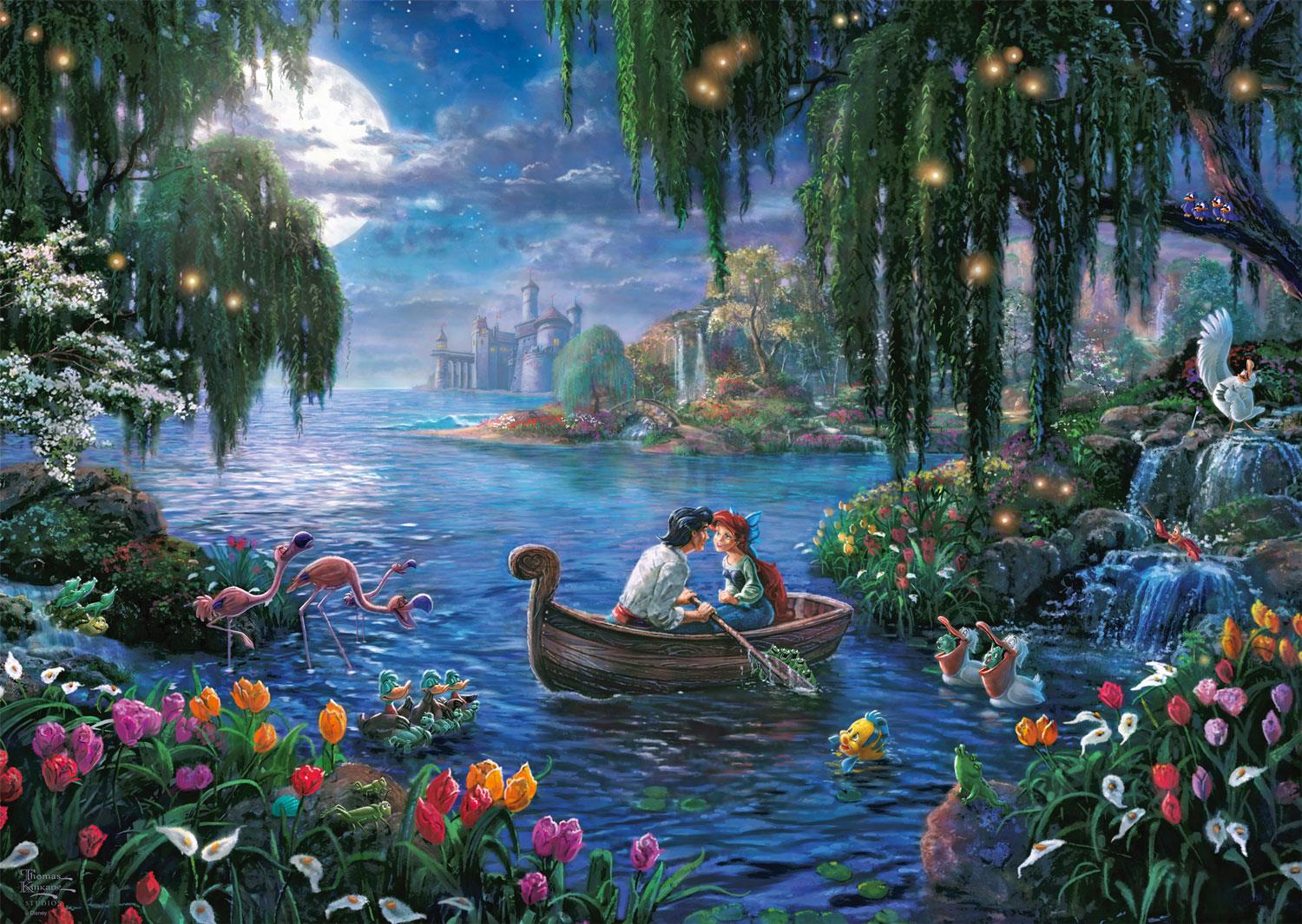Schmidt  Kinkade Disney The Little Mermaid and Prince Eric Jigsaw Puzzle (1000 Pieces)