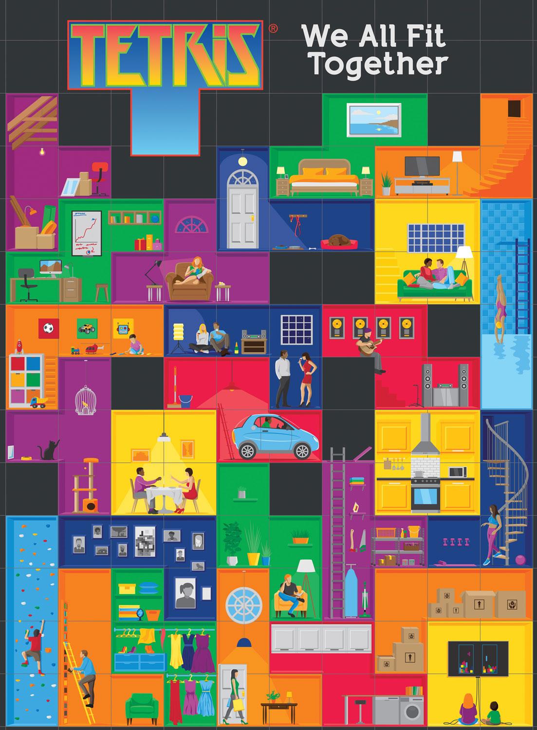 Ravensburger Tetris Jigsaw Puzzle (500 Pieces)
