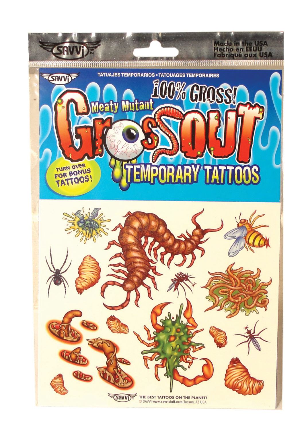 12 Gross-Out Temporary Tattoos