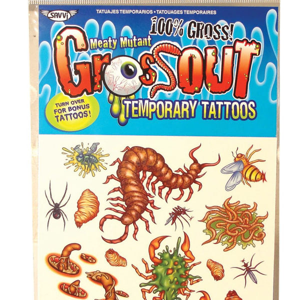 12 Gross-Out Temporary Tattoos