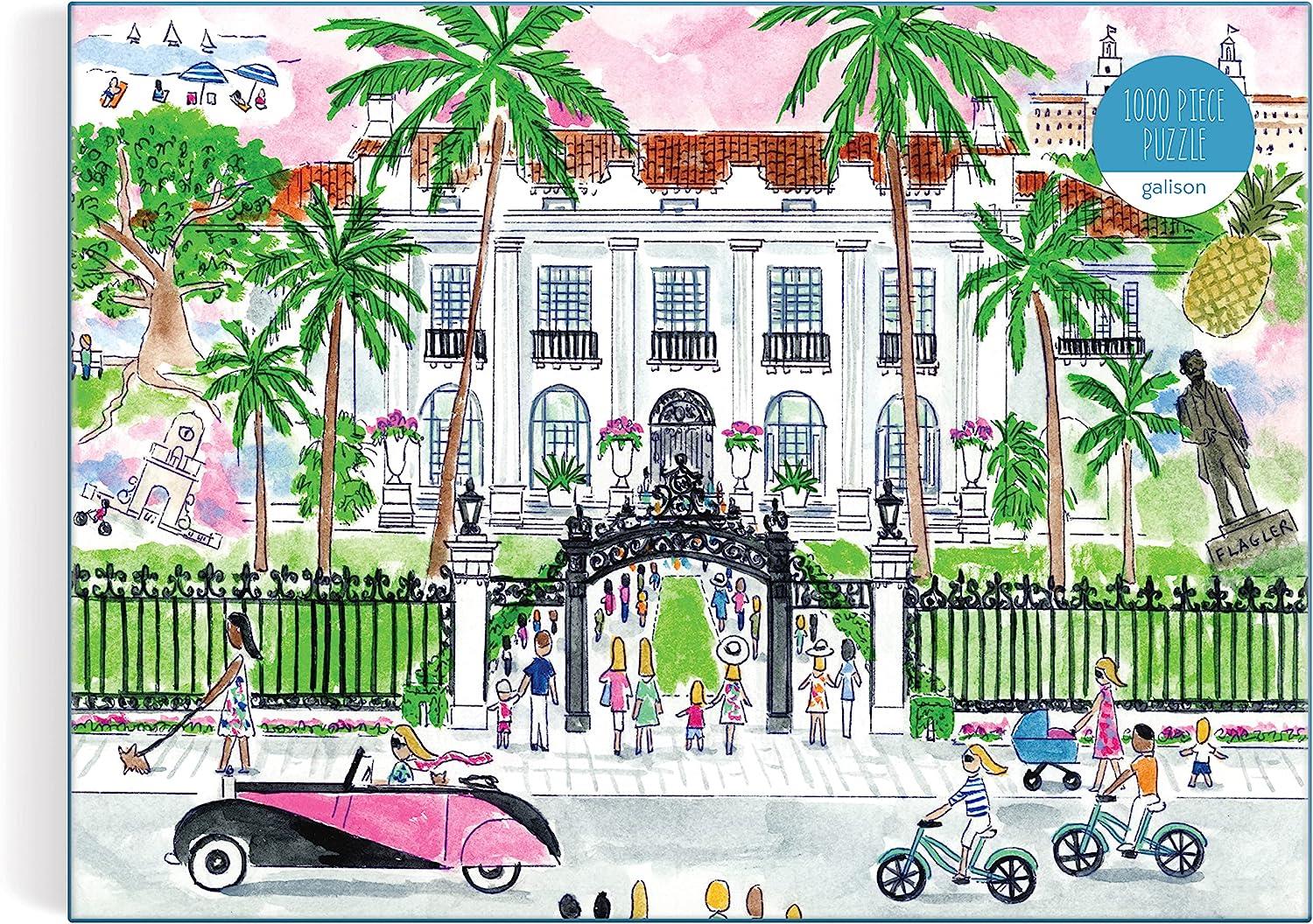 Galison A Sunny Day in Palm Beach, Michael Storrings Jigsaw Puzzle (1000 Pieces)