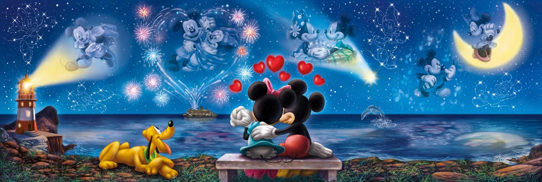 Clementoni Disney Mickey & Minnie Mouse Panorama Jigsaw Puzzle (1000 Pieces)