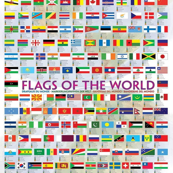 Eurographics Flags of the World Jigsaw Puzzle (1000 Pieces)