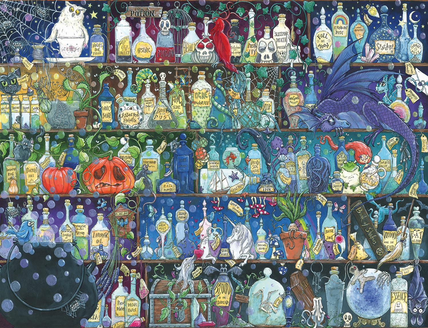 Ravensburger Poisons And Potions Jigsaw Puzzle (2000 Pieces)