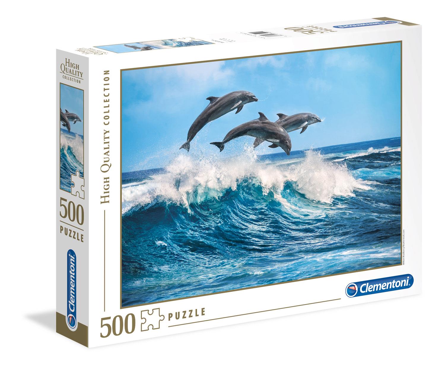 Clementoni Dolphins High Quality Jigsaw Puzzle (500 Pieces)
