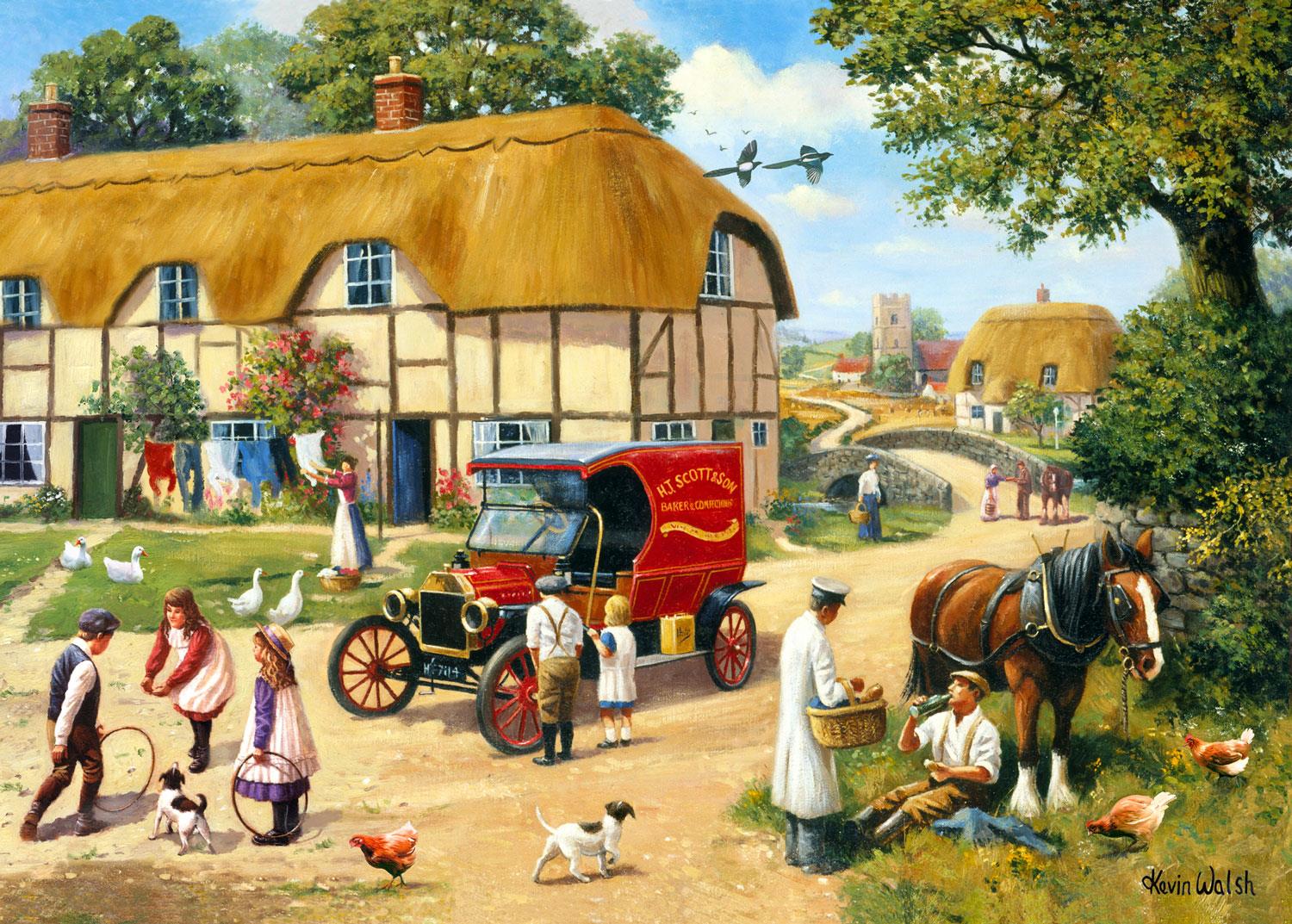 Baker In The Village, Kevin Walsh Jigsaw Puzzle (1000 Pieces)
