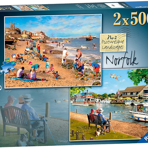 Ravensburger Picturesque Norfolk Jigsaw Puzzles (2 x 500 Pieces)