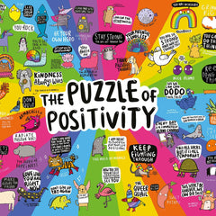 Gibsons Puzzle of Positivity White Logo Jigsaw Puzzle (1000 Pieces)