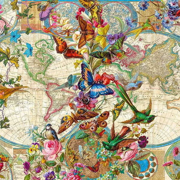 Ravensburger Flora & Fauna World Map Jigsaw Puzzle (3000 Pieces)
