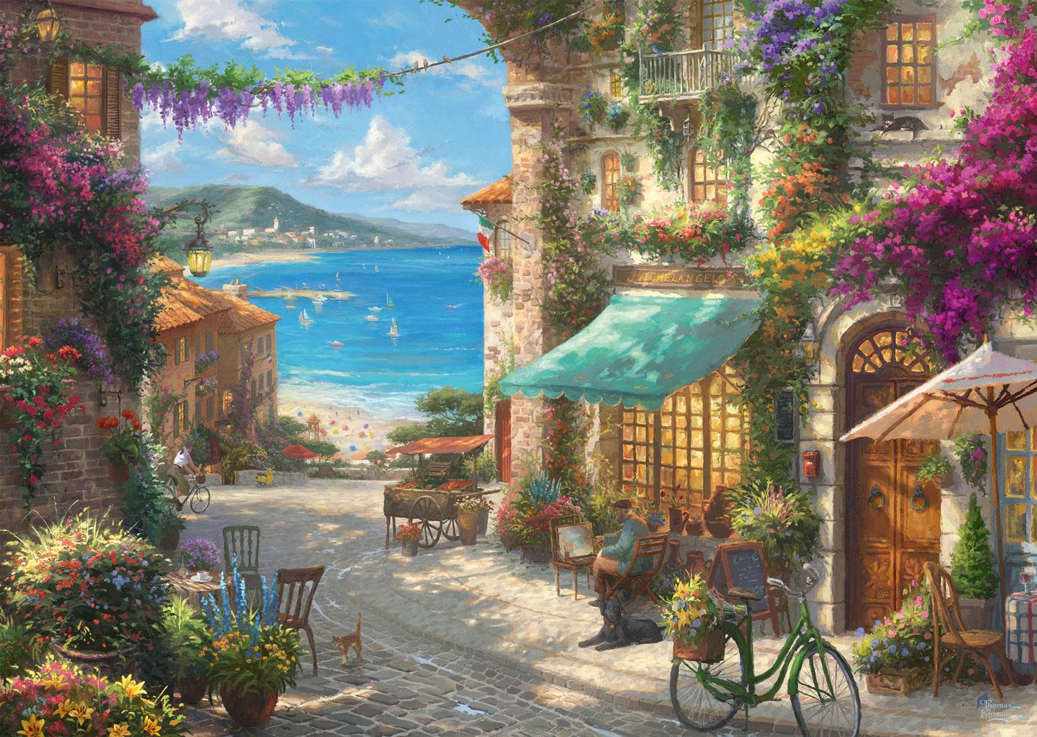 Schmidt Thomas Kinkade Italian Cafe