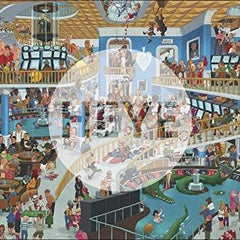 Heye Triangular Chaotic Casino, Uli Oesterle Jigsaw Puzzle (1000 Pieces)