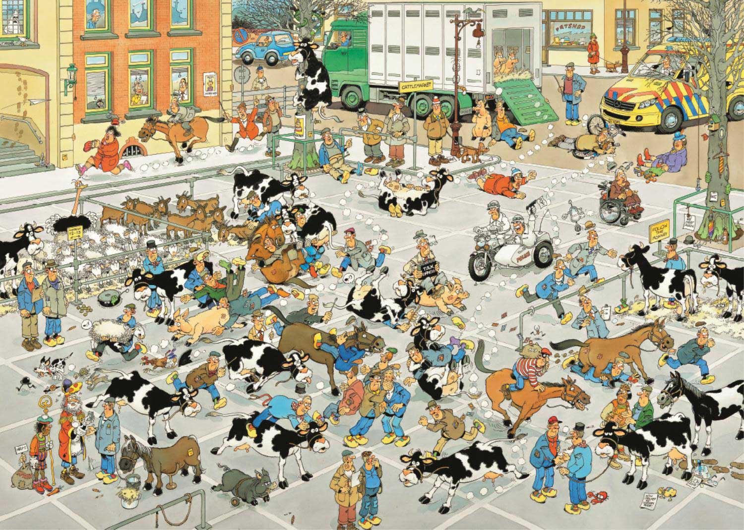 Jan Van Haasteren The Cattle Market Jigsaw Puzzle (1000 Pieces)