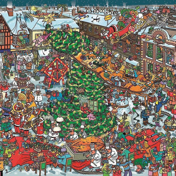 Christmas Street, Bart Slyp Jigsaw Puzzle (500 Pieces)