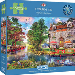 Gibsons Riverside Inn Jigsaw Puzzle (100 XXL Extra Large Pieces)
