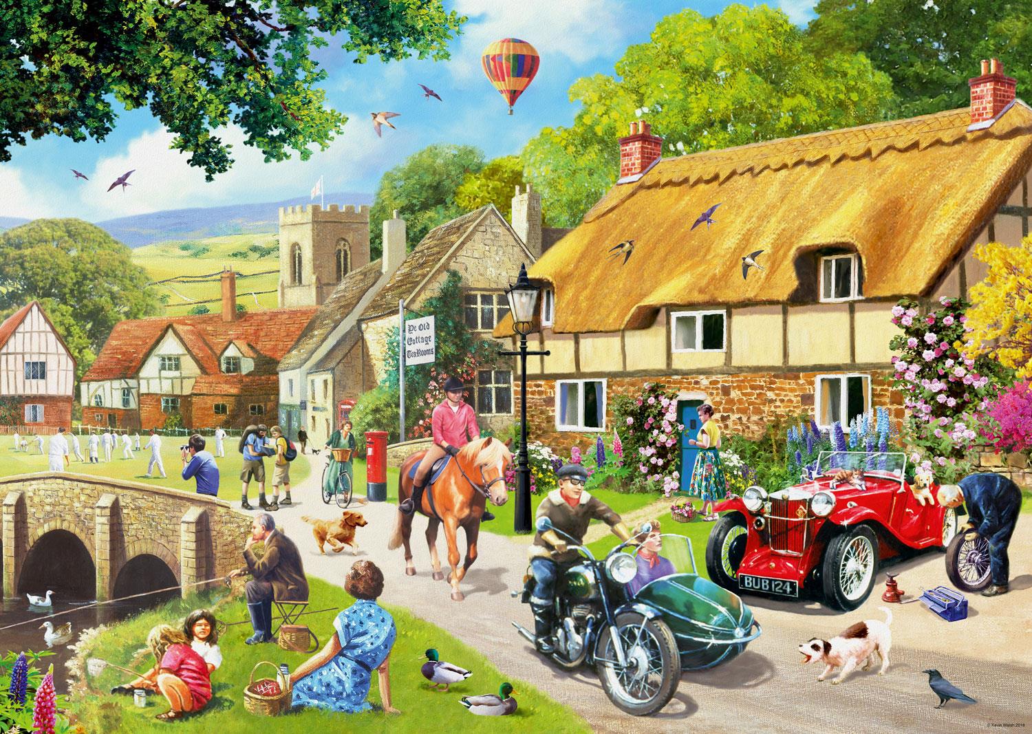 Ravensburger Leisure Days No 1 Summer Village Jigsaw Puzzle (1000 Pieces)