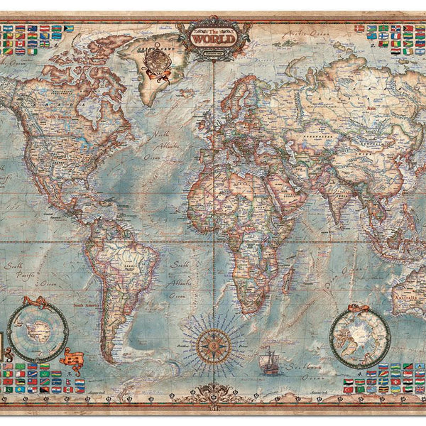 Educa Historic World Map Jigsaw Puzzle (4000 Pieces)