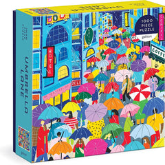 Galison Umbrella Lane Jigsaw Puzzle (1000 Pieces)