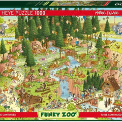 Heye Funky Zoo Black Forest Habitat, Degano Jigsaw Puzzle (1000 Pieces)