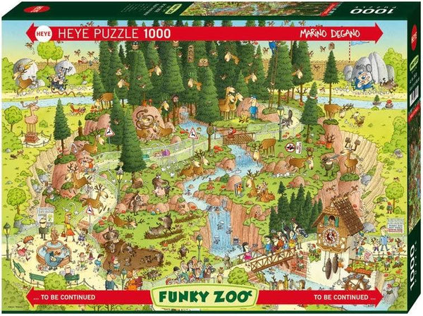 Heye Funky Zoo Black Forest Habitat, Degano Jigsaw Puzzle (1000 Pieces)