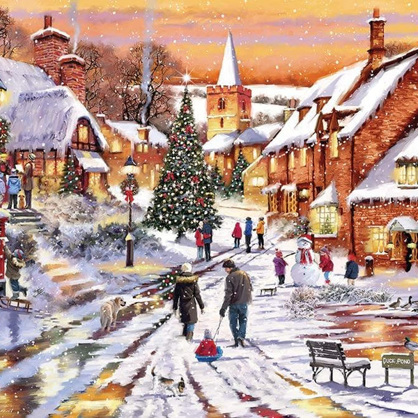 Otter House Village Lights Jigsaw Puzzle (1000 Pieces)