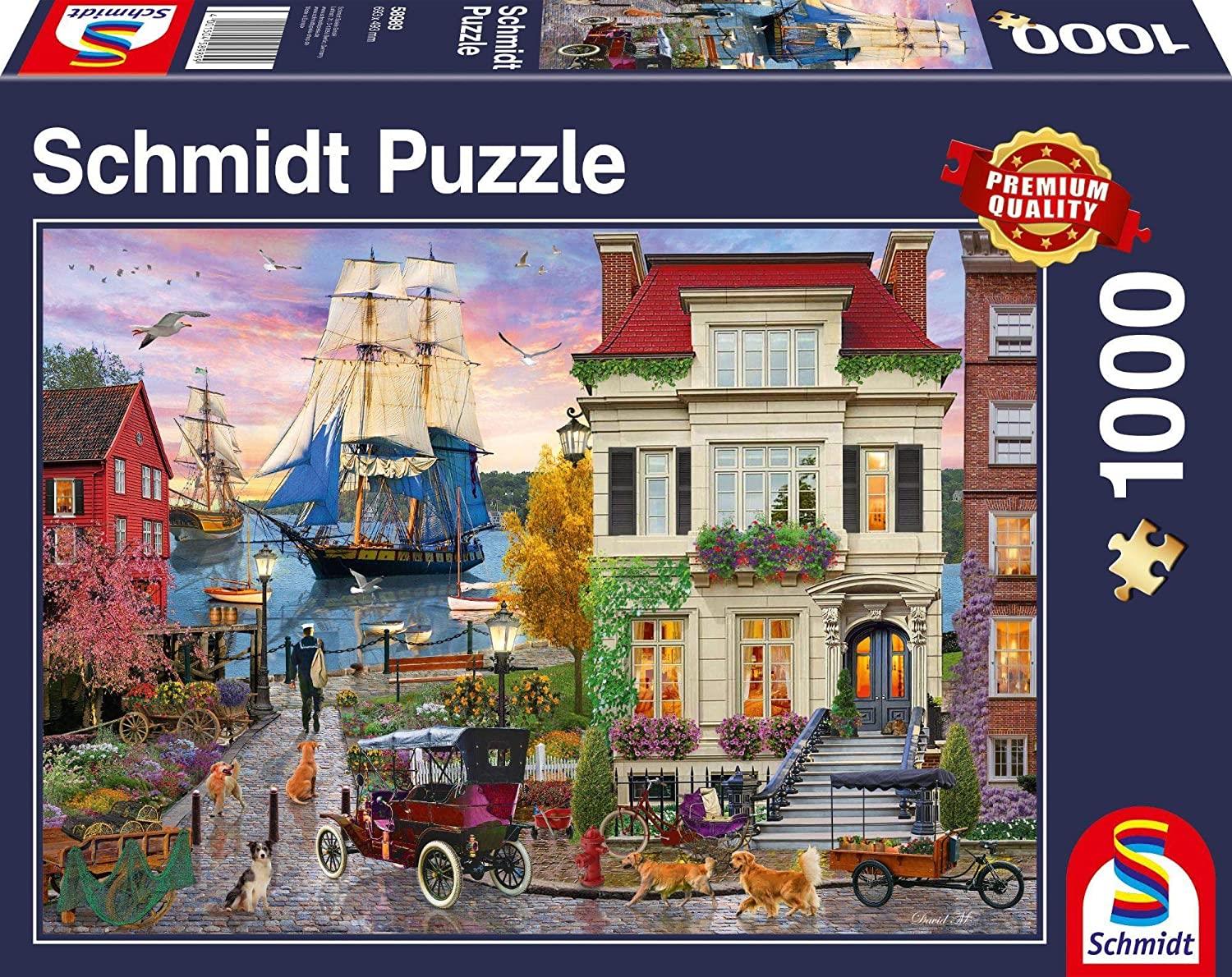 Schmidt Ship in the Harbor Jigsaw Puzzle (1000 Pieces)