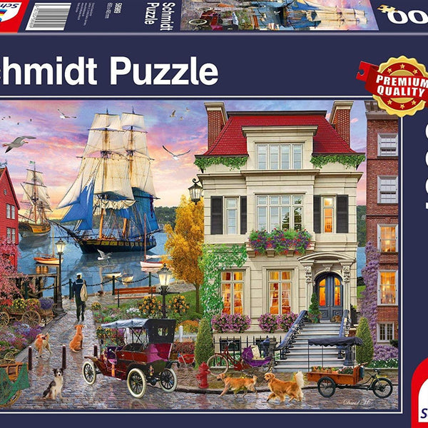 Schmidt Ship in the Harbor Jigsaw Puzzle (1000 Pieces)