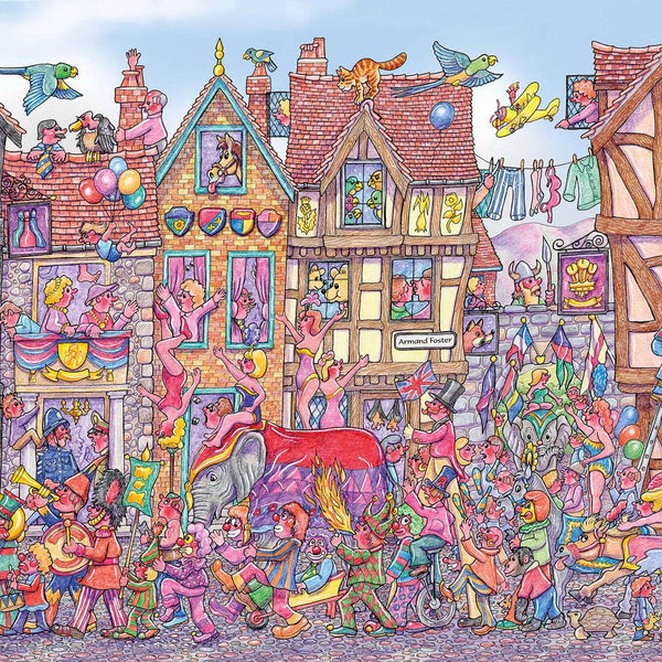 Silly Circus Parade - Armand Foster Jigsaw Puzzle (1000 Pieces)