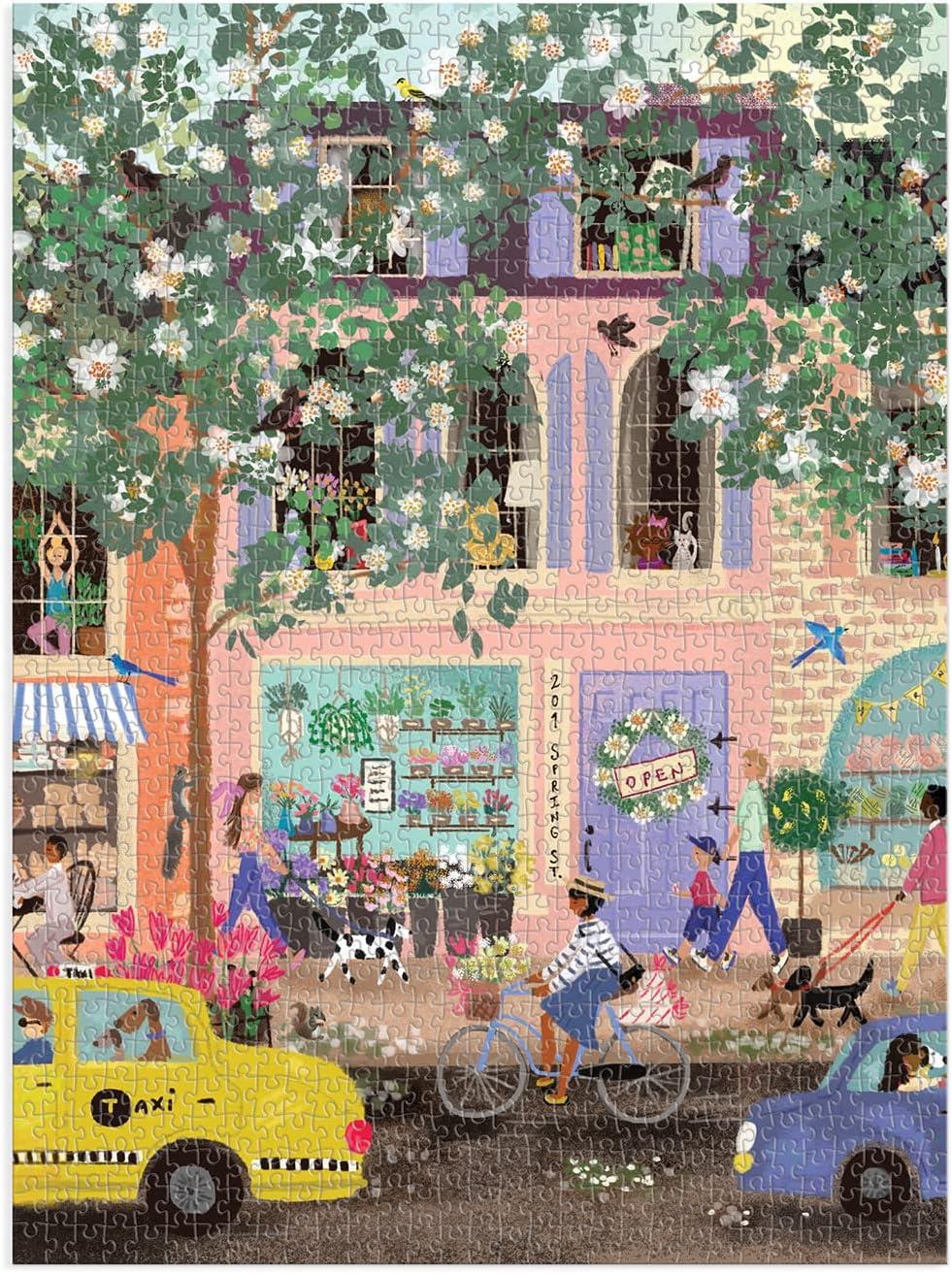 Galison Spring Street Jigsaw Puzzle (1000 Pieces) – PDK