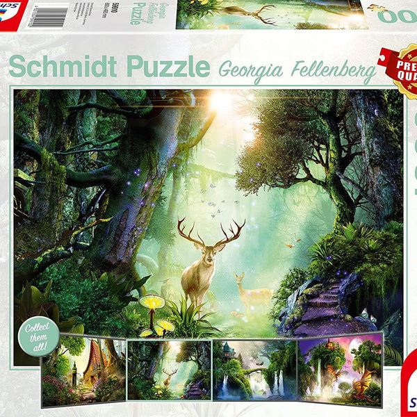 Schmidt Georgia Fellenberg Deer in the Forest  Jigsaw Puzzle (1000 Pieces)