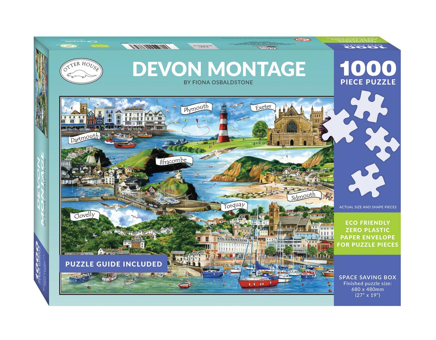 Otter House Devon Montage Jigsaw Puzzle (1000 Pieces)