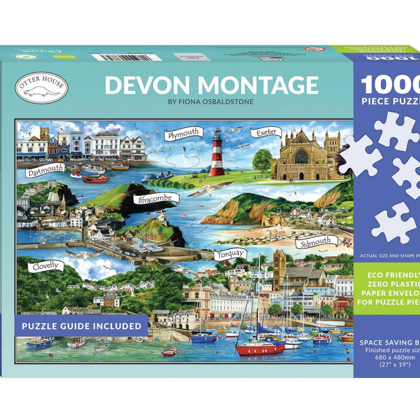 Otter House Devon Montage Jigsaw Puzzle (1000 Pieces)