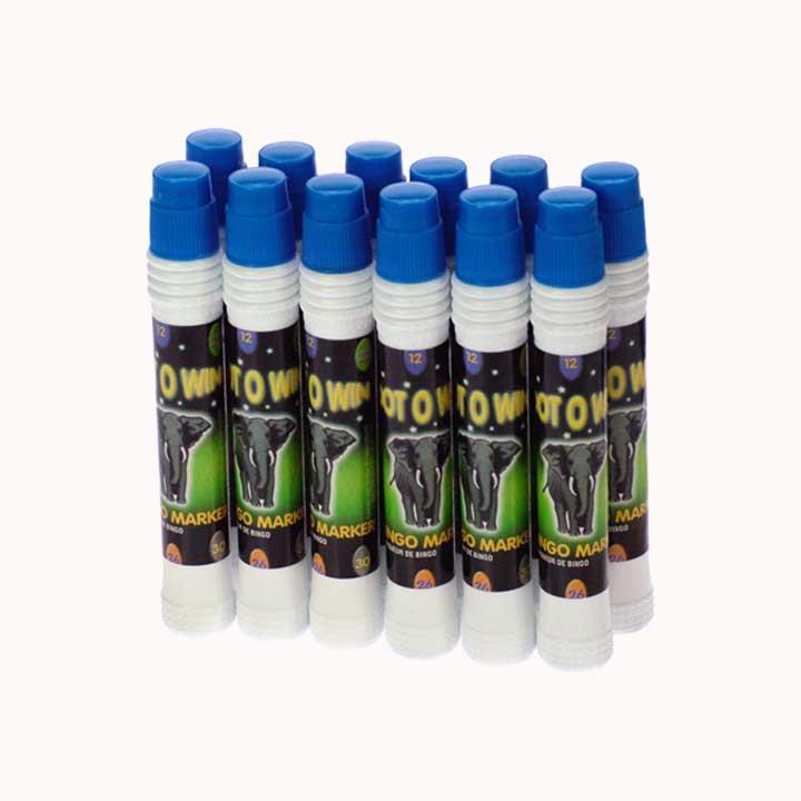 12 Bingo Dabbers 20ml - Blue