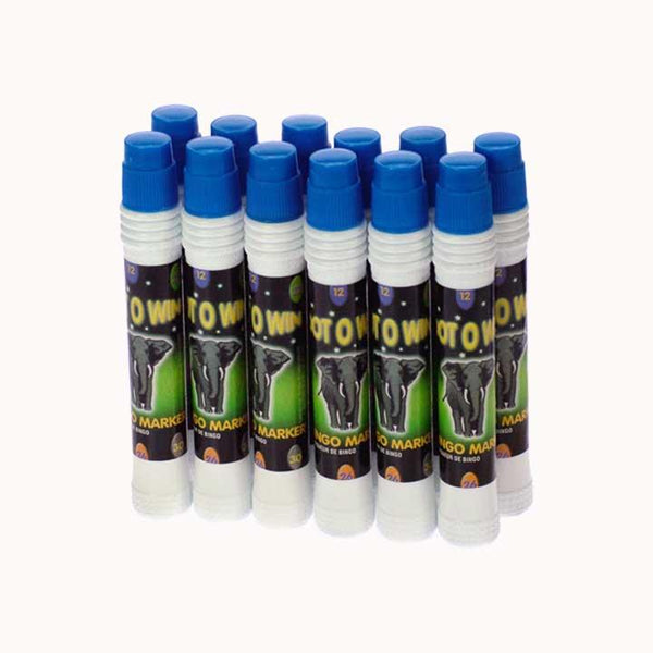 12 Bingo Dabbers 20ml - Blue