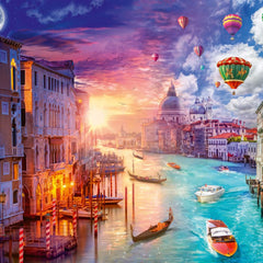 Schmidt Lars Stewart Venice Night & Day Jigsaw Puzzle (1000 Pieces)