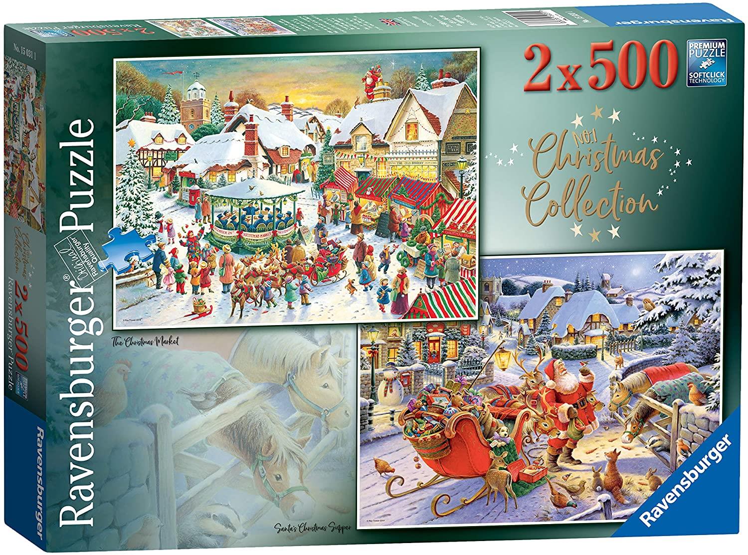 Ravensburger Christmas Collection No. 1 Jigsaw Puzzles (2 x 500 Pieces)