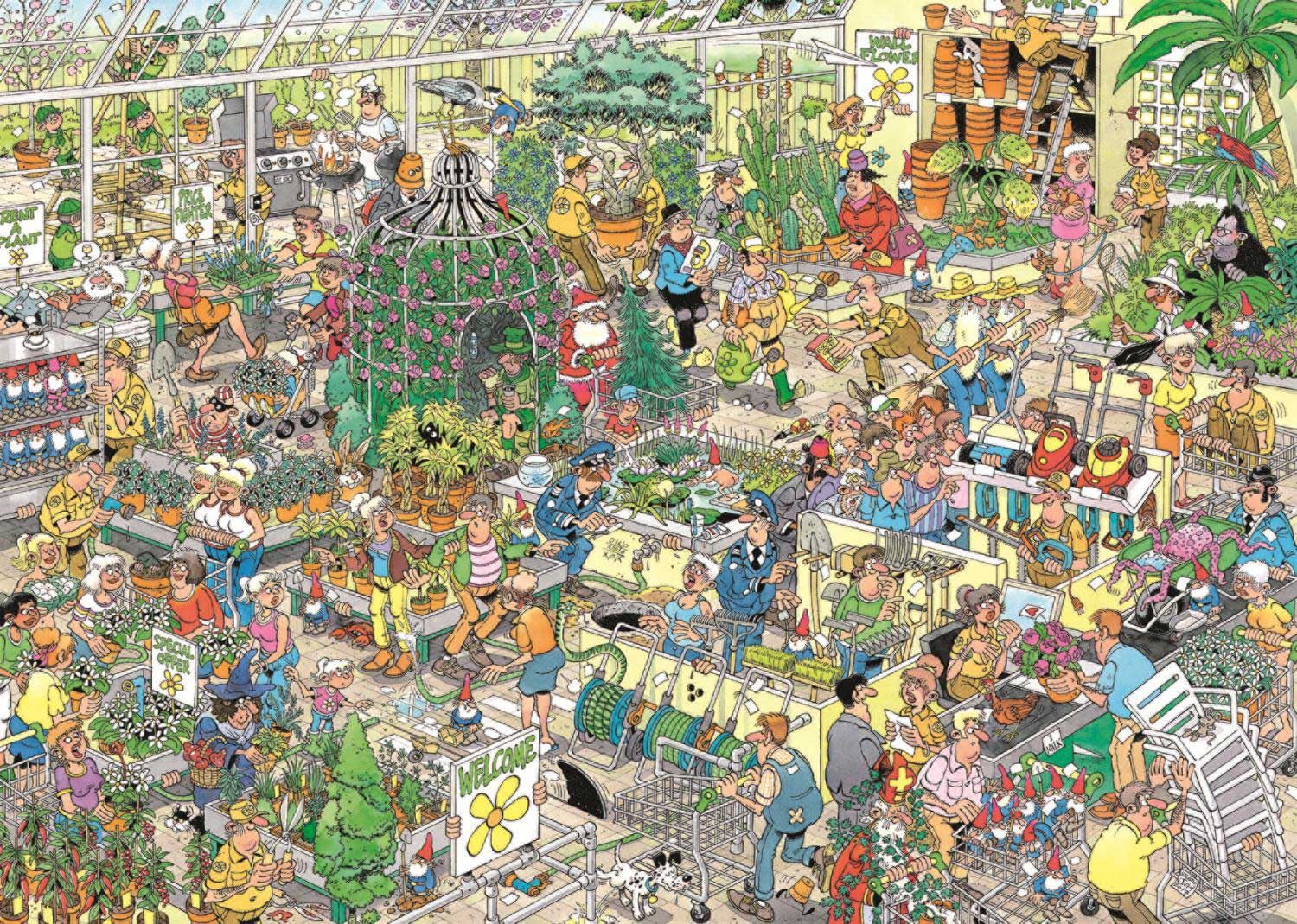 Jan Van Haasteren Garden Centre Jigsaw Puzzle (1000 Pieces)