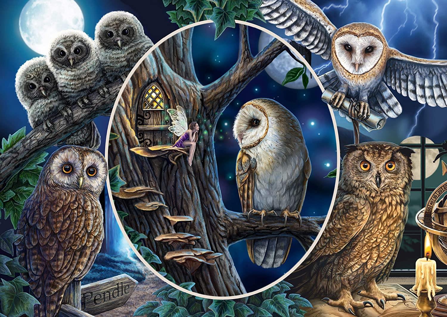 Schmidt Lisa Parker: Mysterious Owls Jigsaw Puzzle (1000 Pieces)