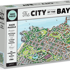 Galison The City By the Bay Maze Jigsaw Puzzle (1000 Pieces)