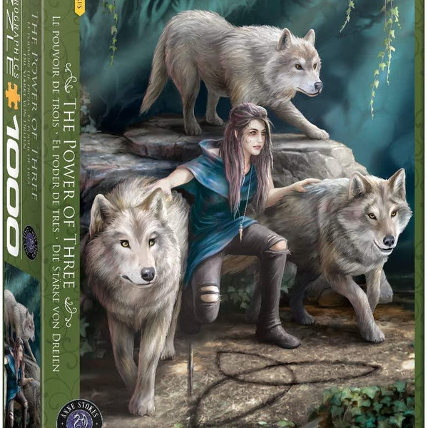 Eurographics Wolves Family, Anne Stokes Jigsaw Puzzle (1000 Pieces)