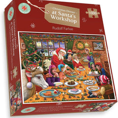 Christmas Dinner at Santa's Workshop Jigsaw Puzzle (1000 Pieces)s
