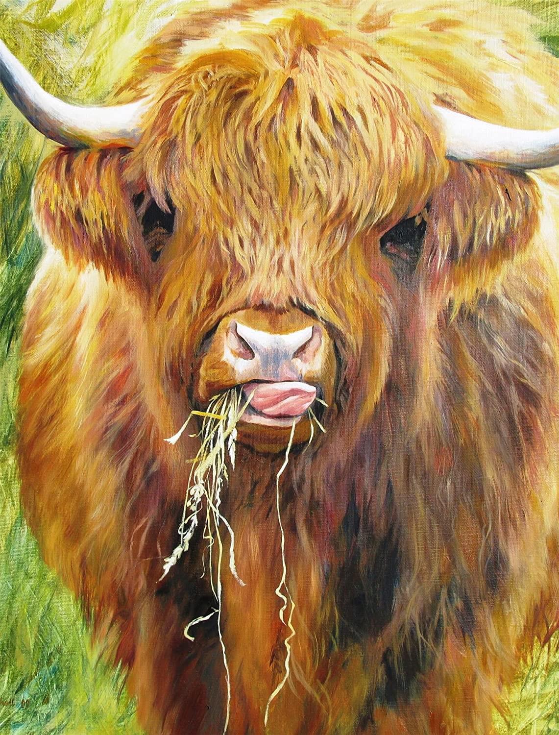 Highland Cow, Gill Erskine-Hill  Jigsaw Puzzle (1000 Pieces)
