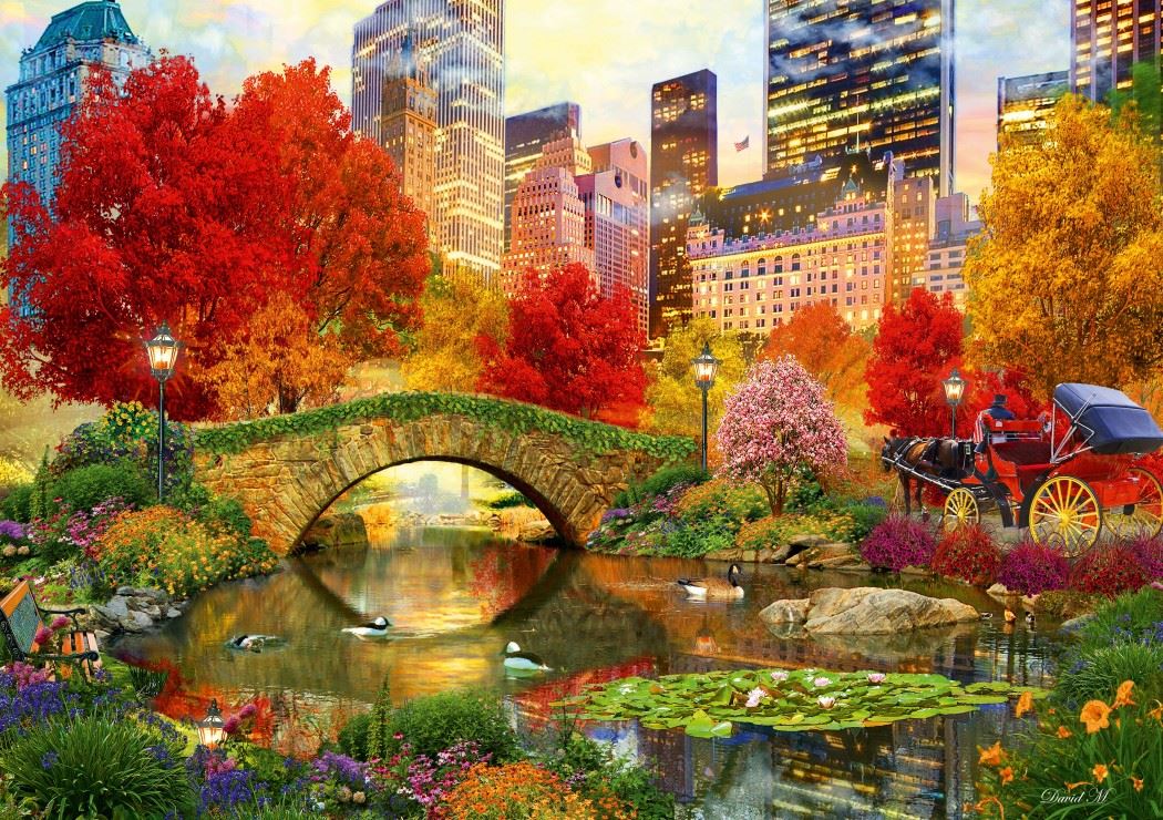 Bluebird Central Park NYC Jigsaw Puzzle (1000 Pieces)