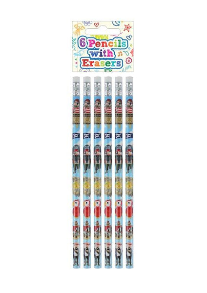 6 Pirate Pencils